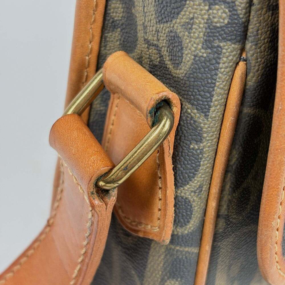 Christian Dior Trotter Pattern Shoulder Bag, Logo Print, Coated Canvas, Black... - Picture 4 of 9